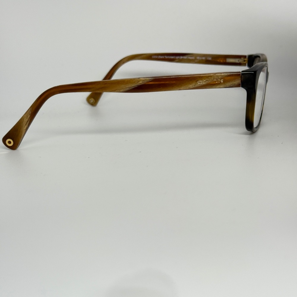 Coach HC 6047 Libby Eyeglasses Dark Tortoise Light Brown Horn 49-16-135 22149 - Picture 4 of 7